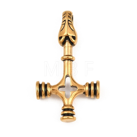 304 Stainless Steel Pendants Ion Plating(IP) STAS-C164-01B-AG-1