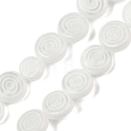 Handmade Lampwork Beads Strands LK-R004-49E-1