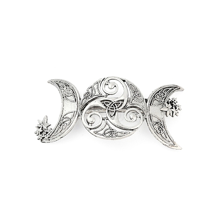 Viking Style Zinc Alloy Snap Hair Clips For Women PHAR-B090-01AS-05-1