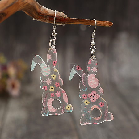Easter Acrylic Dangle Earrings FS-WGE007A-01-1