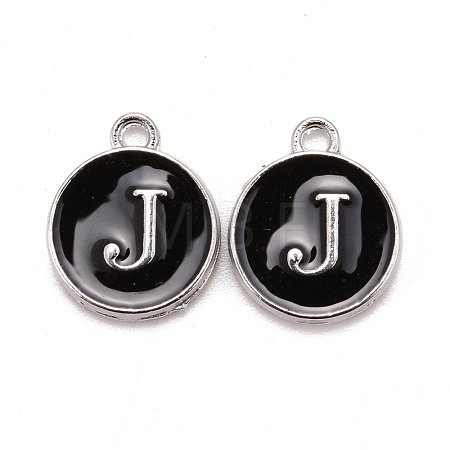 Platinum Plated Alloy Charms ENAM-S118-02J-P-1