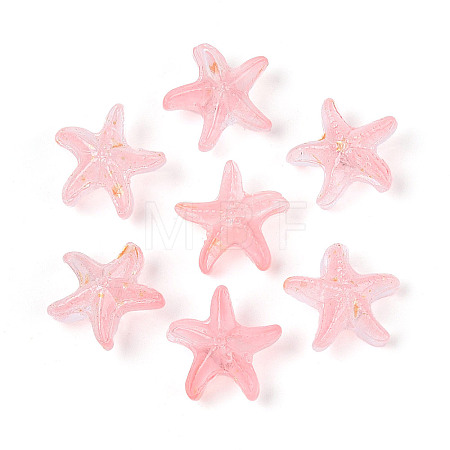 Frosted Glass Beads FGLA-T005-01I-1