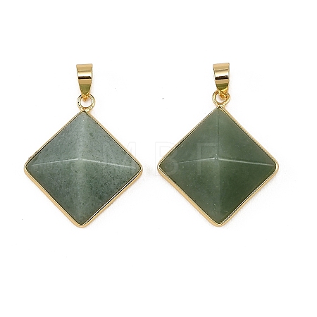 Natural Green Aventurine Pendants G-H359-03G-05-1