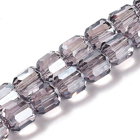Electroplate Glass Beads Strands EGLA-D030-19N-1