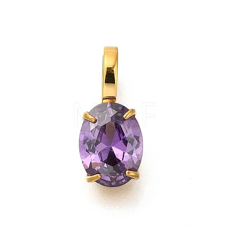 Ion Plating(IP) 304 Stainless Steel Rhinestone Pendants STAS-A104-11G-04-1