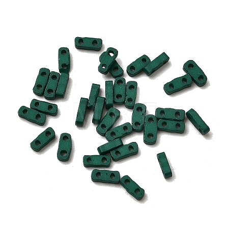 2-Hole Baking Paint Glass Seed Beads SEED-S023-17A-14-1