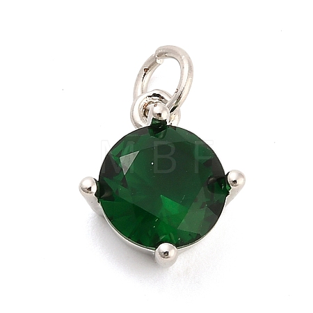 Brass Glass Pendants KK-H527-14P-02-1