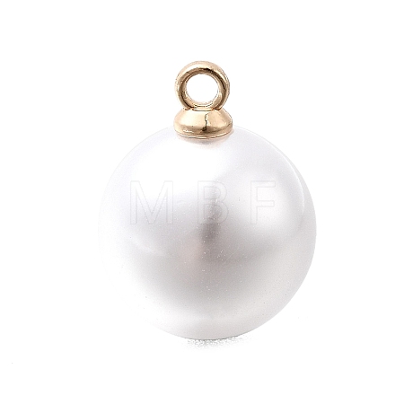 ABS Plastic Imitation Pearl Pendants FIND-H052-01G-04KCG-1