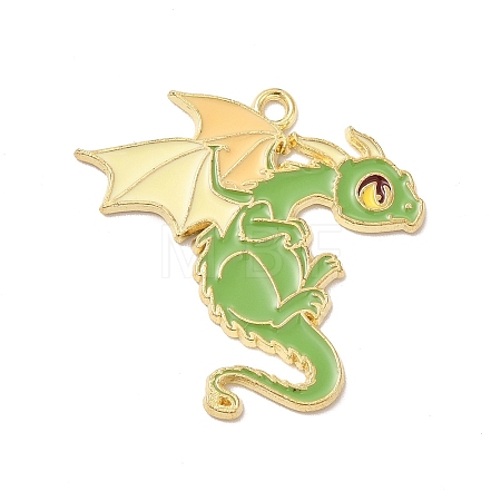 Alloy Enamel Pendants X-ENAM-A143-10KCG-01-1
