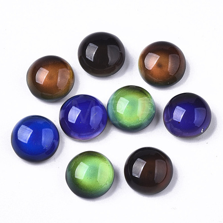 Translucent Glass Cabochons GLAA-T023-03C-1
