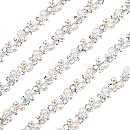 1 Yard Teardrop Iron Rhinestone Strass Chains CH-PH0001-18-1