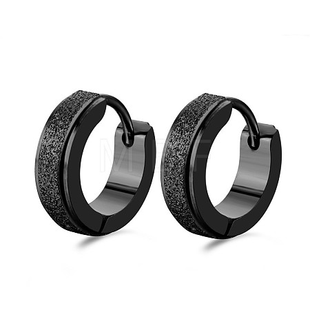 Fashionable 201 Stainless Steel Hoop Earrings FS-WGC0DED-02-1
