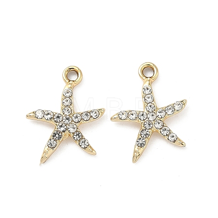 Alloy Rhinestone Pendants ALRI-D303-06G-1