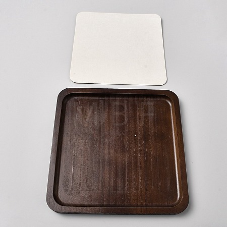 Square Wooden Organizer Display Jewelry Plates ODIS-WH0099-221E-1