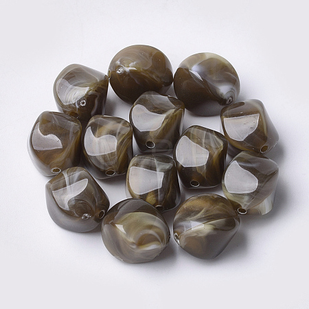 Acrylic Beads OACR-T007-08A-1
