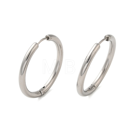 Non-Tarnish 304 Stainless Steel Hoop Earrings EJEW-P177-P-27-1