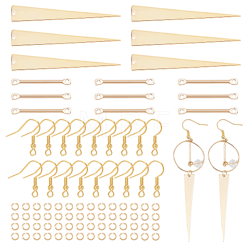 DIY Geometry Dangle Earring Making Kit FIND-AR0002-13-1