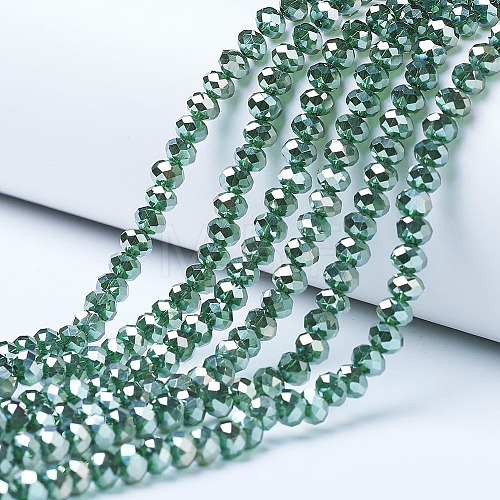 Electroplate Glass Beads Strands EGLA-A034-T3mm-C03-1