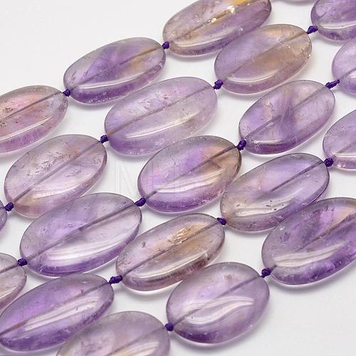 Natural Ametrine Beads Strands G-G695-08-1