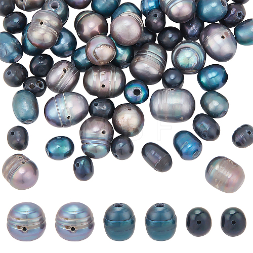 WADORN 60Pcs 3 Style Natural Cultured Freshwater Pearl Beads PEAR-WR0001-06-1
