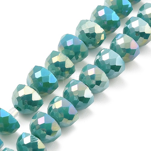 AB Color Plate Glass Beads Strands EGLA-P051-02A-B04-1