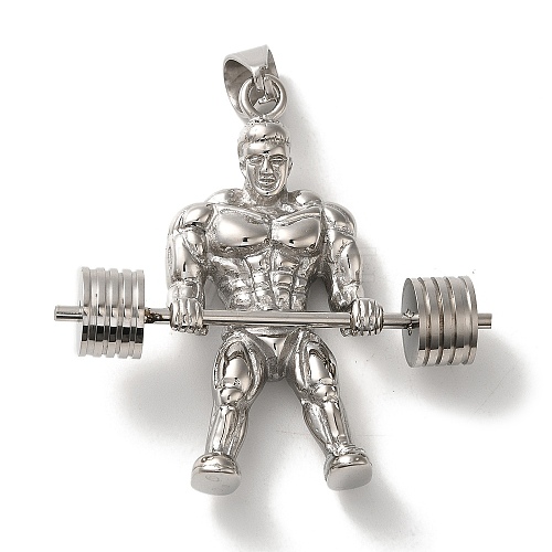 Hip Hop Fitness 316L Surgical Stainless Steel Pendants STAS-H194-01P-03-1