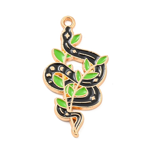 Alloy Enamel Pendants ENAM-K070-06A-G-1