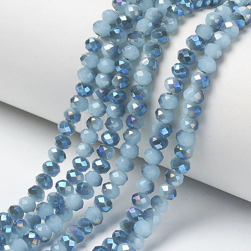Electroplate Glass Beads Strands EGLA-A034-J4mm-I02-1
