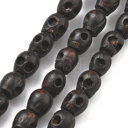 Carved Wood Beads Strands WOOD-Q060-03A-1