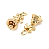 Brass Micro Pave Cubic Zirconia Pendants LS-KK-Z127-01G-2