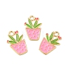 Alloy Enamel Pendants ENAM-G211-01G-08-4