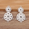 Alloy Chandelier Component Link Rhinestone Settings PW-WG1027A-01-1