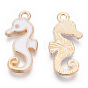 Sea Horse Alloy Enamel Pendants ENAM-Q033-38B-2