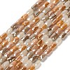 Electroplate Glass Beads Strands EGLA-P065-02A-2
