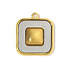 304 Stainless Steel Pendants STAS-OY008-35GP-1