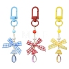 2Pcs Bowknot Plastic Pendant Decorations HJEW-YW00272-01-2