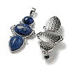 Natural Lapis Lazuli Pendants G-Q158-04D-2