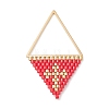 Handmade Japanese Seed Beads Pendants PALLOY-MZ00136-01-1