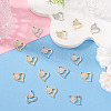 16Pcs 2 Colors Rack Plating Alloy Micro Pave Rhinestone Pendants FIND-TA0010-16-5