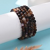 Natural Banded Agate/Striped Agate Bead Stretch Bracelets X-BJEW-K212-A-003-4
