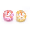Faceted Glass Pointed Back Rhinestone Cabochons GLAA-L021-E-1