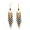 Handmade Glass Beaded Dangle Earrings TG6316-5