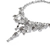 Alloy Skull Bib Necklace LS-NJEW-L175-01AS-4