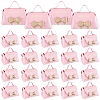40 Bags Bowknot Handbag Shaped PU Leather Candy Gift Tote Boxes CON-WA0001-26-1
