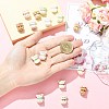 16Pcs 8 Colors Handmade Porcelain Beads PORC-CJ0001-53-4
