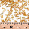 Plated Glass Bugle Beads X-SEED-S046-01A-22B-4
