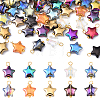 10Pcs Glass Pendants PALLOY-YW00065-01-2