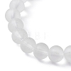 2Pcs 2 Style Synthetic Hematite & Glass Round Beaded Stretch Bracelets Set BJEW-JB10051-03-5