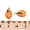 304 Stainless Steel Enamel Pendants STAS-B085-40G-03-3