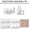 5Pcs 5 Styles Petal Resin Clay Cutters DIY-CP0010-35-2